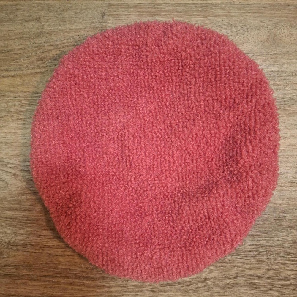 Vintage retro pink fuzzy toilet seat cover one size